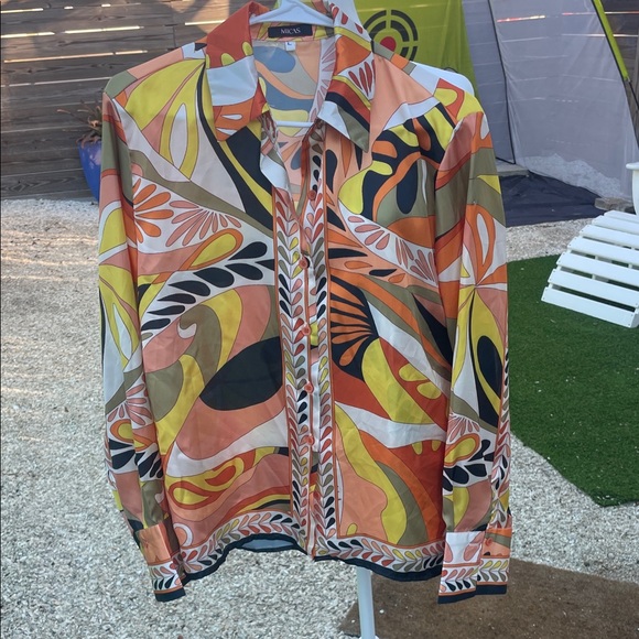 Micas Tops - Micas Women's Multicolor Blouse